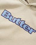 Butter Goods Satin Logo Applique Pullover Hood Oat