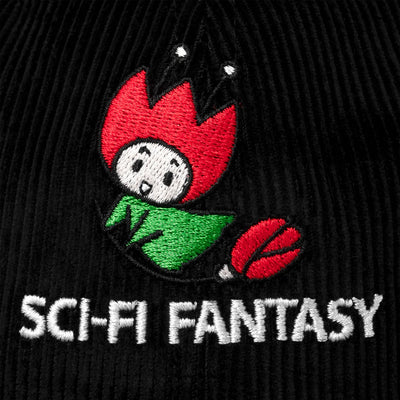 Sci-Fi Fantasy Flying Rose Cap Black