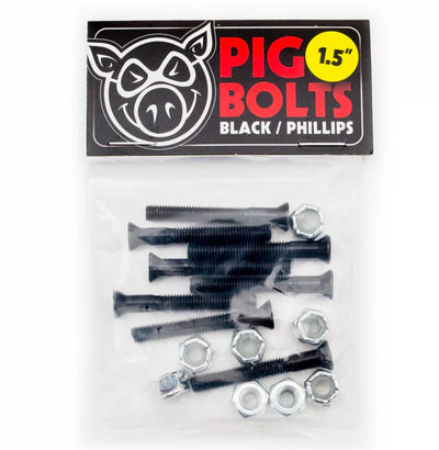 Pig Bolts 1.5" Phillips Head Mounting Hardware Black