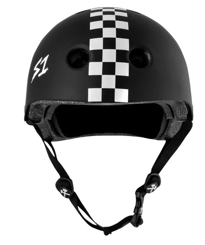 S1 Lifer Helmet Black Matte w Black Checkers