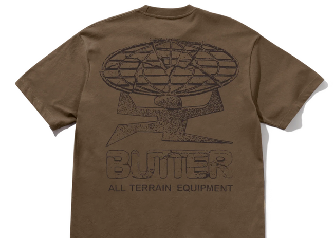 Butter Goods Terrain Tee Dark Taupe