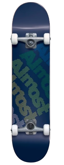 Almost Dot Tilt  Complete Skateboard Blue 7.75"