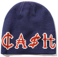 Cash Only Currency Skully Beanie Navy
