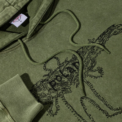 Polar Acid Frank Hoodie | Soul Army Green