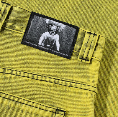 Polar Big Boy Pants | Demon Child - Lemon Black