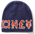 Cash Only Currency Skully Beanie Navy