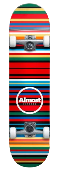 Almost Thin Stripes Complete Skateboard 8"