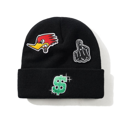 Cash Only Service Beanie Black