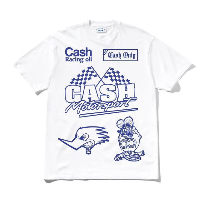 Cash Only Service Tee White