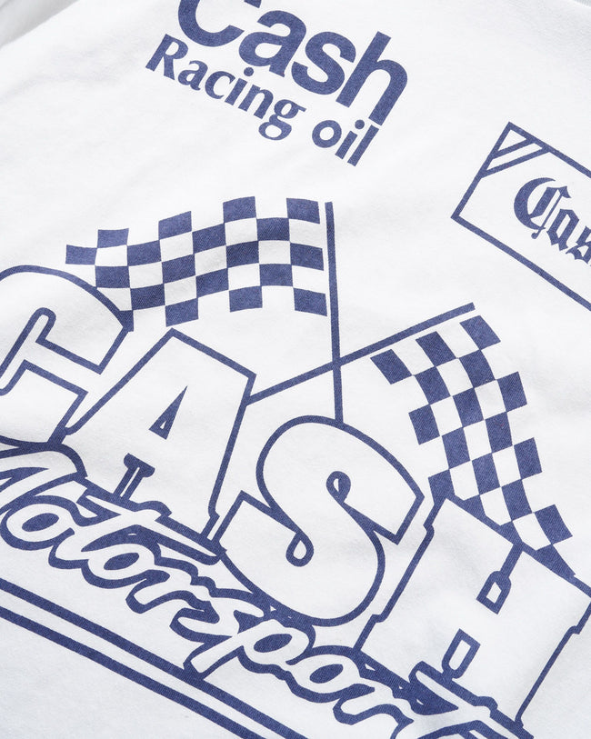 Cash Only Service Tee White