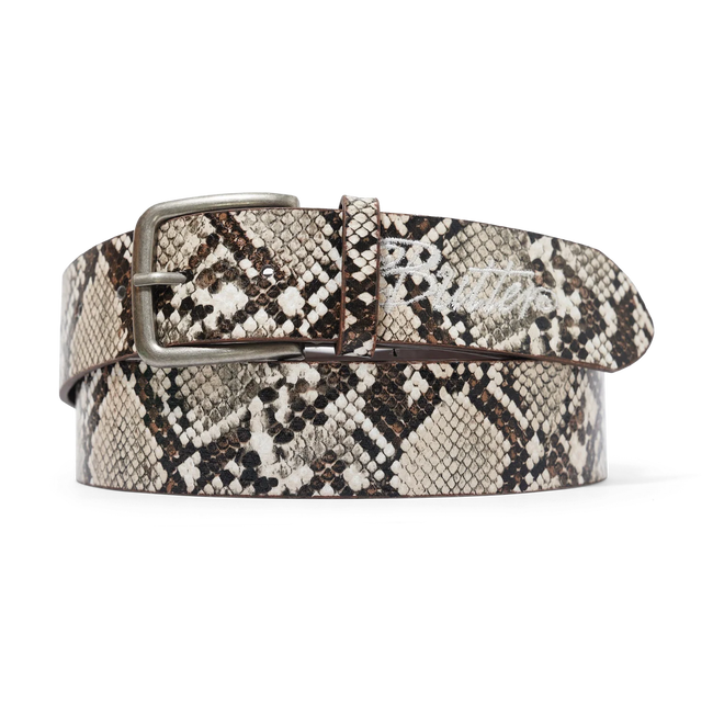 Butter Goods Snake Skin Belt Brown