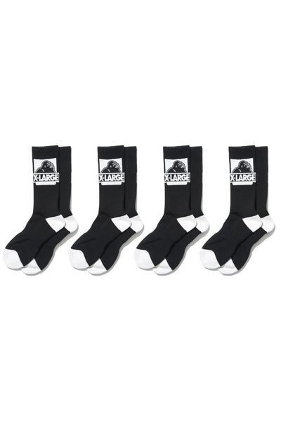 Xlarge Classic OG Sock 4-Pack Black