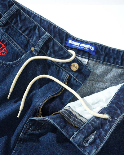 Butter Goods Spider Denim Short Dark Indigo