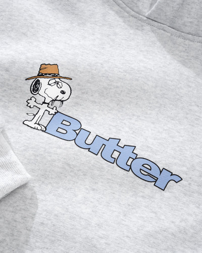 Butter Goods Spike Logo Pullover Hood Ash