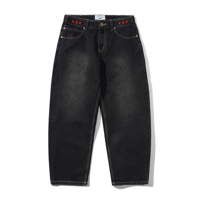Cash Only Stars Denim Jeans Washed Black