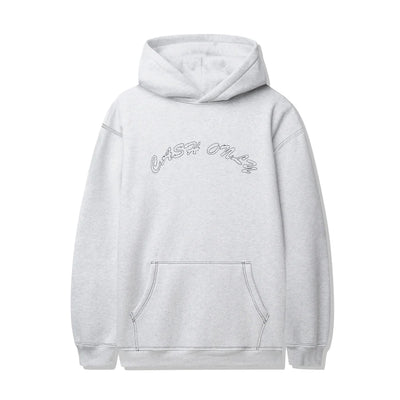 Cash Only Stitch Logo Hood Ash