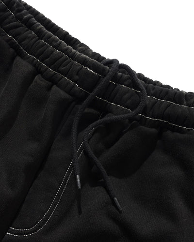Cash Only Strip Fleece Sweatpants Washed Black