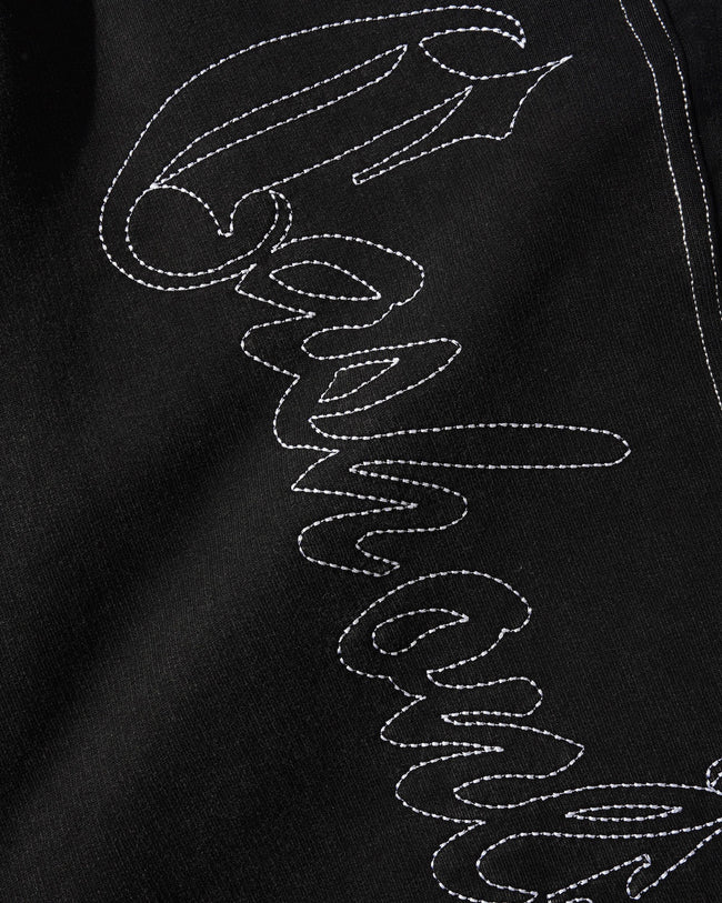 Cash Only Strip Fleece Sweatpants Washed Black