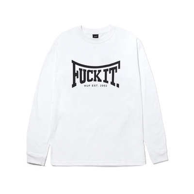 Huf Throwing Hands L/S T-Shirt White