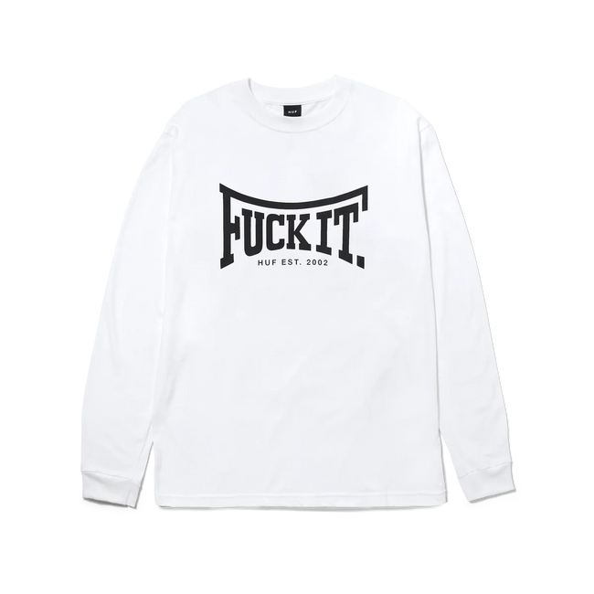 Huf Throwing Hands L/S T-Shirt White