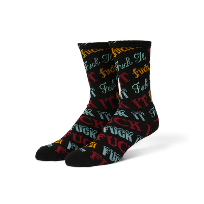 Huf Wintertime Fuck It Sock Black