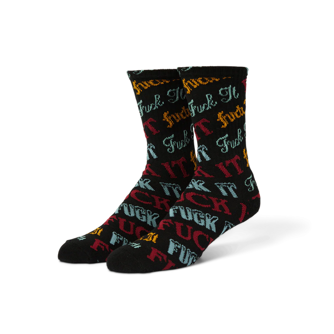 Huf Wintertime Fuck It Sock Black