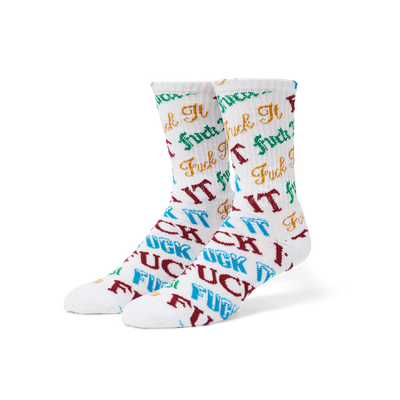 Huf Wintertime Fuck It Sock White