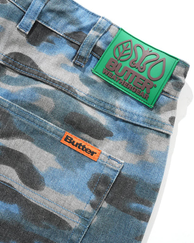 Butter Goods Weathergear  Denim Shorts Motion Camo