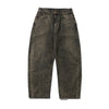 Butter Goods Wide Cut Denim Jeans Acid Washed Brown
