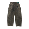 Butter Goods Wide Cut Denim Jeans Acid Washed Brown
