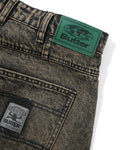 Butter Goods Wide Cut Denim Jeans Acid Washed Brown