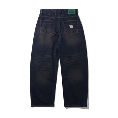 Butter Goods Wide Cut Denim Jeans Tinted Dark Indigo