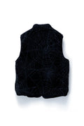 XLarge Cobweb Reversible Vest Black