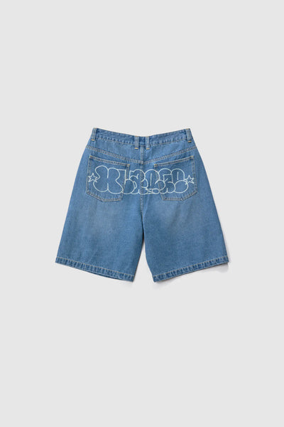 Xlarge Bubbles Denim Short Blue Indigo