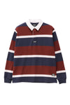 Xlarge Stripe Rugby Jersey Burgundy