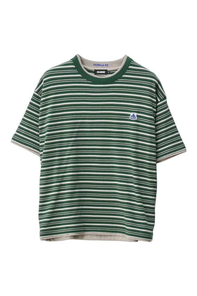 Xlarge Stripe Double Layer Gorilla Fit Tee - Eden