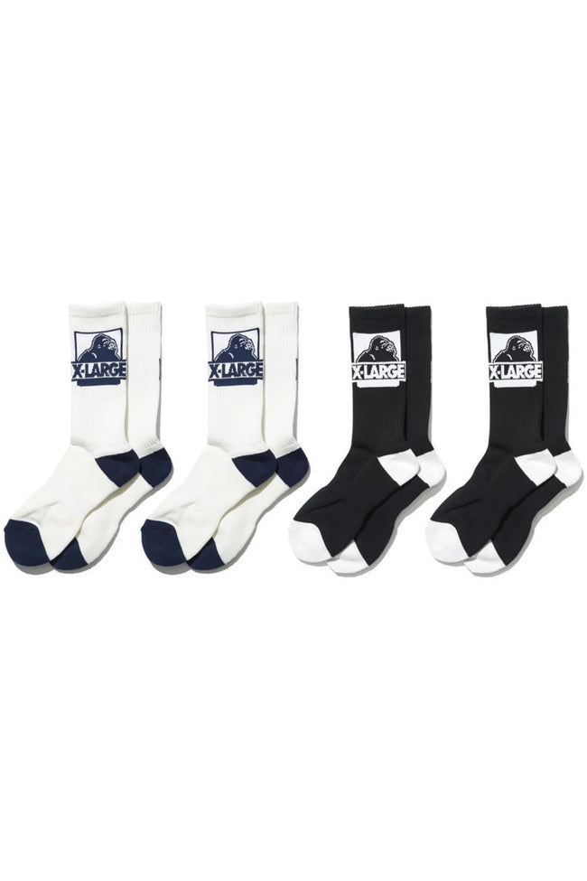 Xlarge Classic OG Sock 4-Pack Multi (size 7-11 US mens)