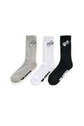 Xlarge Dice Socks 3 Pack white/black/grey