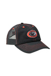 Xlarge Defense Low Pro Trucker Cap Black w Red