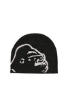 Xlarge Gorilla Skull Beanie Black