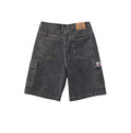 XLarge Baggy Cargo Denim Shorts Washed Black