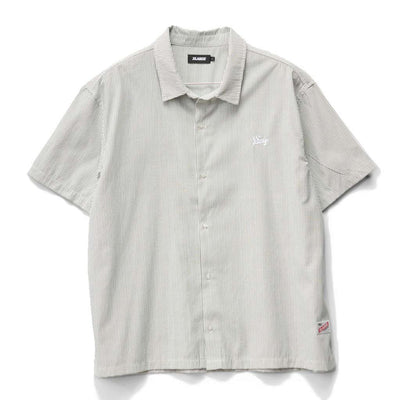 Xlarge Oxford Script SS Shirt White w Black Stripes