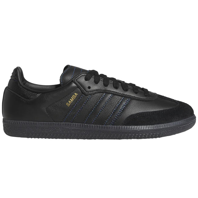 Adidas Samba ADV Shoe Black/Black/Team Royal Blue Embassy chch Adidas Samba ADV Shoe Black/Black/Team Royal Blue Embassy chch