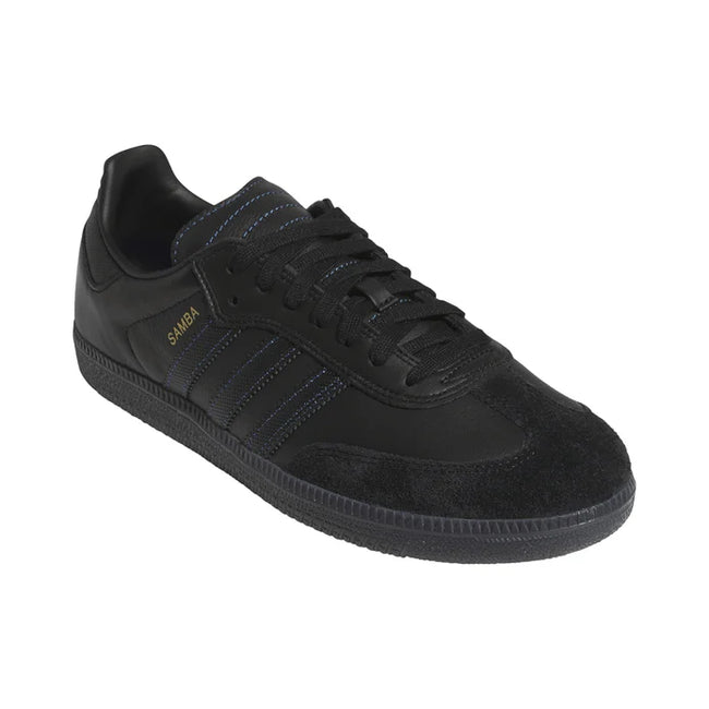 Adidas Samba ADV Shoe Black/Black/Team Royal Blue Embassy chch Adidas Samba ADV Shoe Black/Black/Team Royal Blue Embassy chch