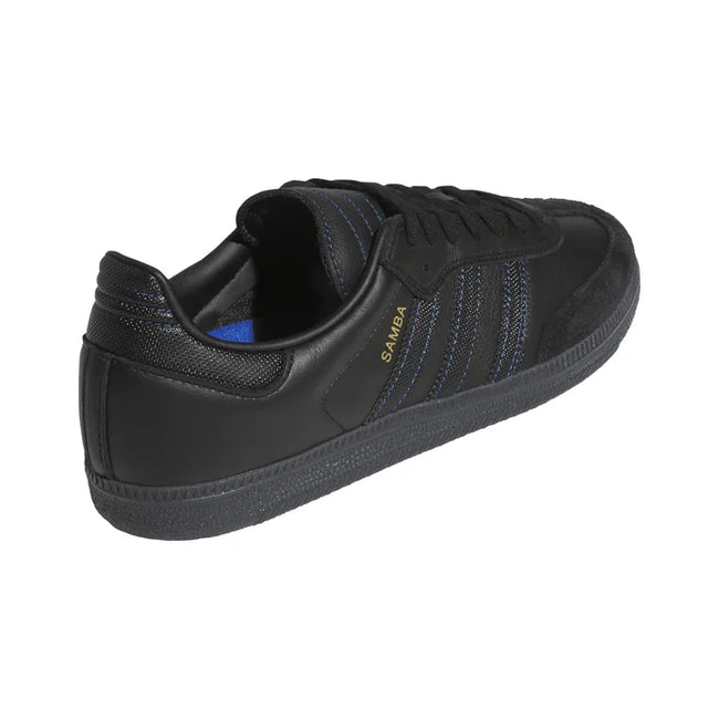 Adidas Samba ADV Shoe Black/Black/Team Royal Blue Embassy chch Adidas Samba ADV Shoe Black/Black/Team Royal Blue Embassy chch