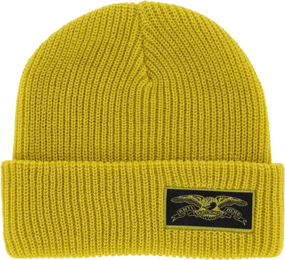 AntiHero Stock Eagle Label Cuff Beanie Yellow