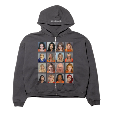 Paradise NYC Bad Girls Zip Hoodie Black