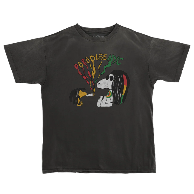 Paradise NYC Beaglize It tee Washed Black