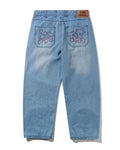 Butter Goods Blotch Denim Jeans Streaky Blue