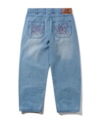 Butter Goods Blotch Denim Jeans Streaky Blue